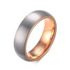 Tungsten Rings for Men, Basic Wedding Engagement Band Brushed Black